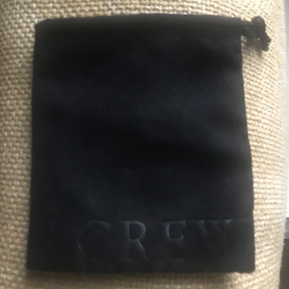 J Crew Jewelry Pouch/Bag/Drawstring Dust Bag Black